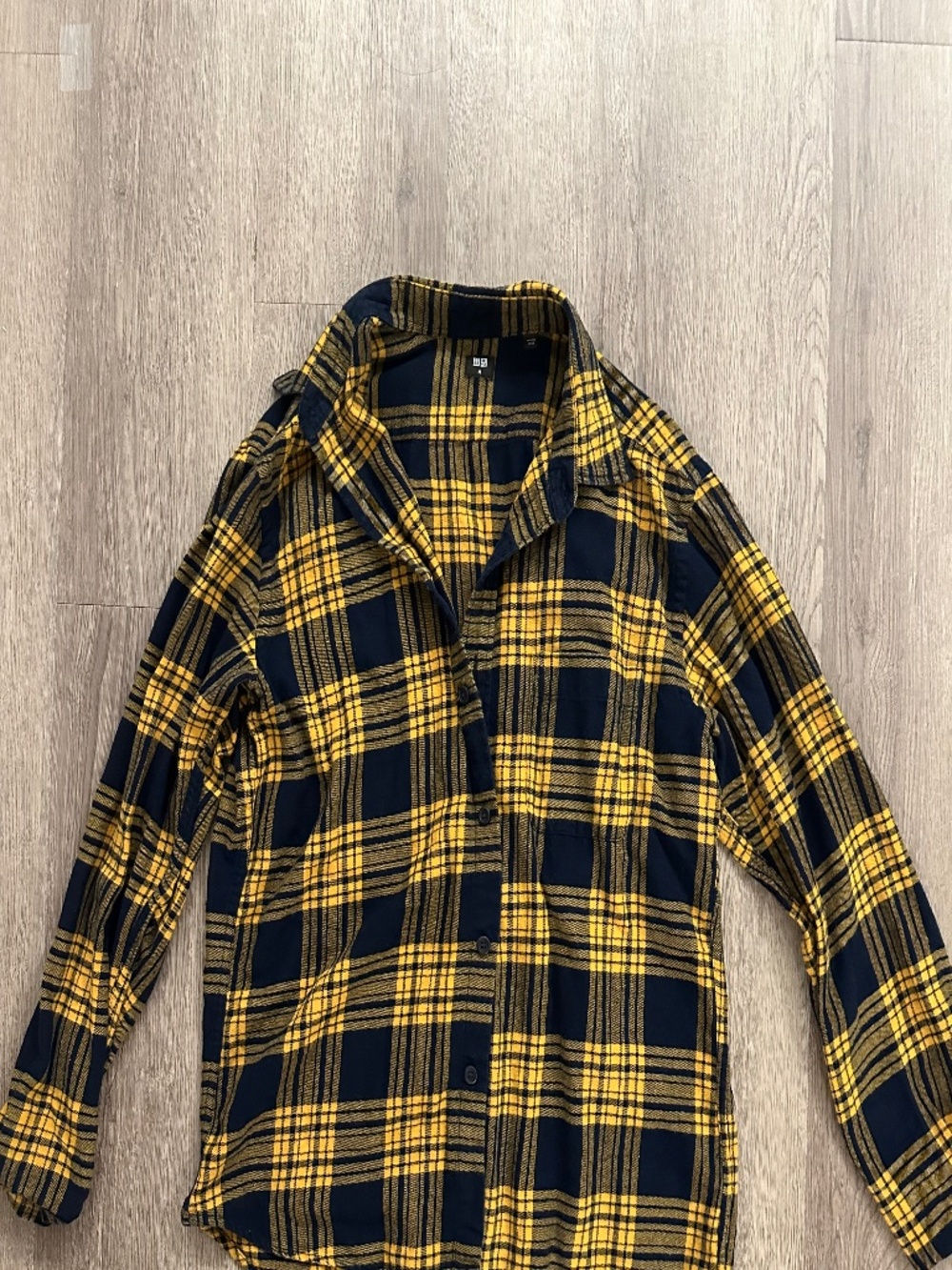 Uniqlo Men’s Plaid Yellow Outer